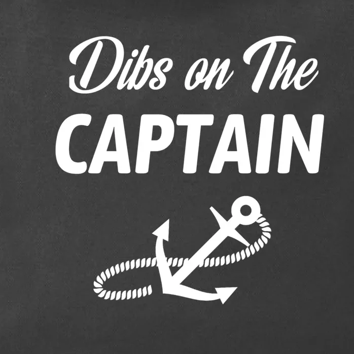 Funny Captain Wife Dibs On The Captain Zip Tote Bag