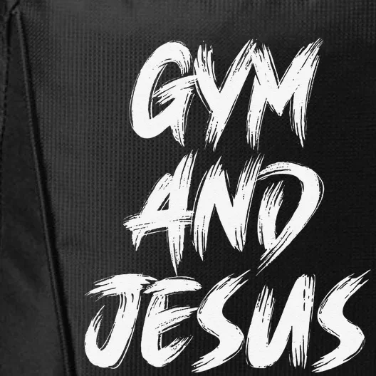 Funny Christian Workout Fitness Gym Jesus City Backpack