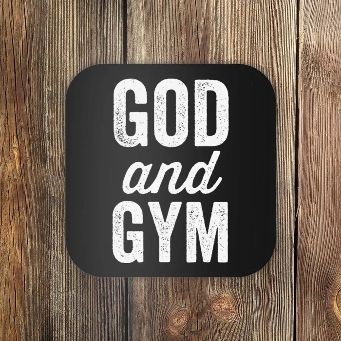 Funny Christian Workout Fitness Gym And Jesus Coaster