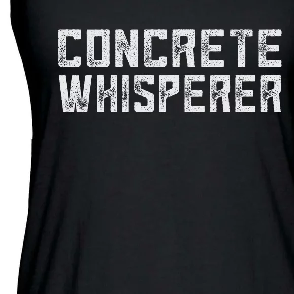 Funny Concrete Worker Construction Worker Gag Pun Ladies Essential Flowy Tank