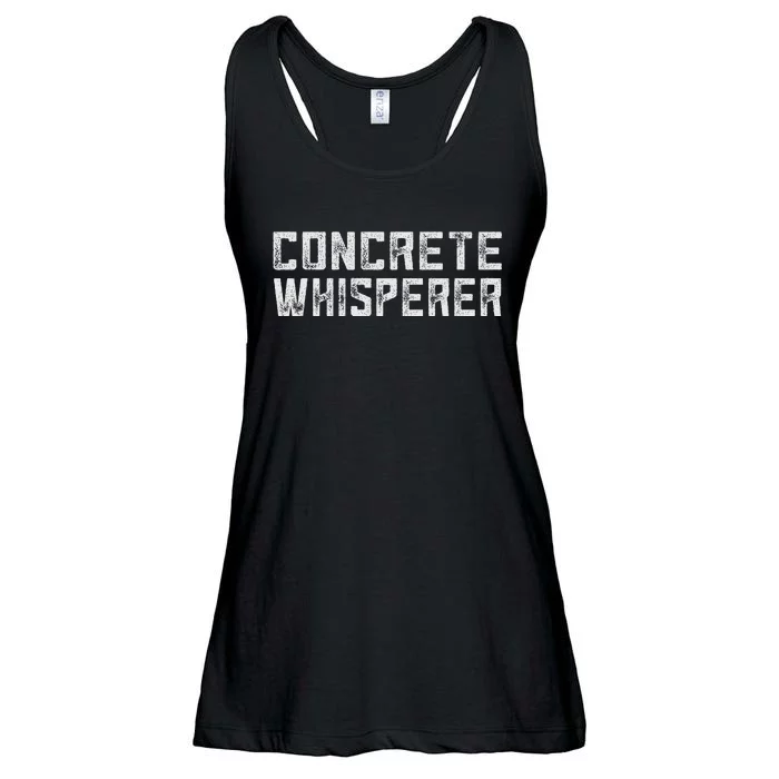 Funny Concrete Worker Construction Worker Gag Pun Ladies Essential Flowy Tank