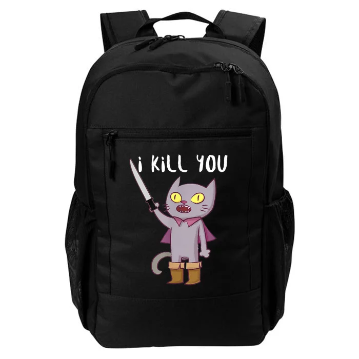 Funny Cat With Knife Cat Lovers Daily Commute Backpack