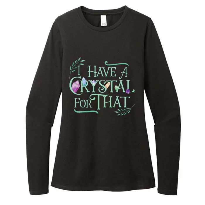 Funny Crystals Witchy Quote Chakras Energy Healing Womens CVC Long Sleeve Shirt