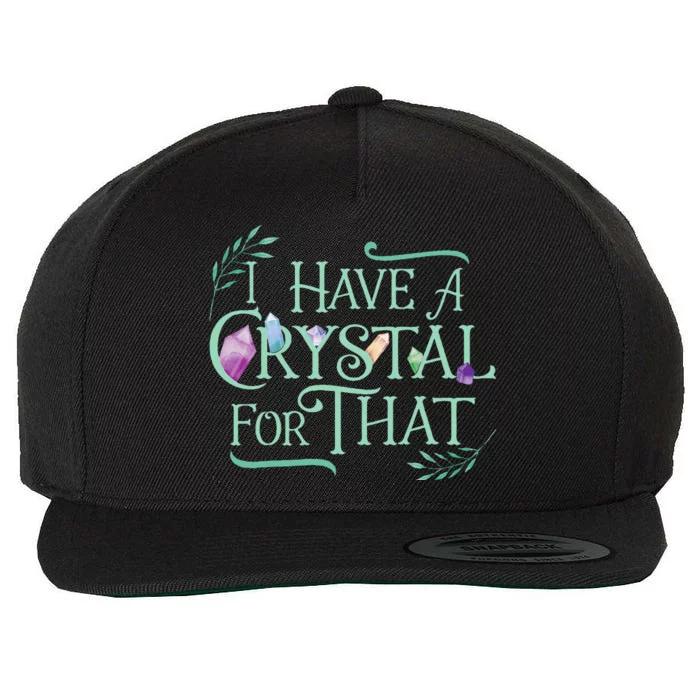 Funny Crystals Witchy Quote Chakras Energy Healing Wool Snapback Cap