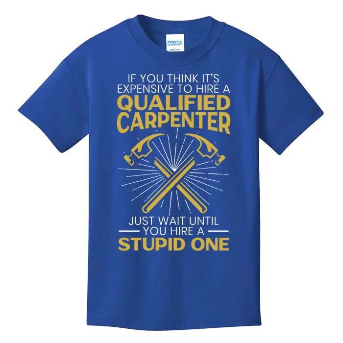 Funny Carpenter Woodworking Wood Whisperer Carpentry Funny Gift Kids T-Shirt