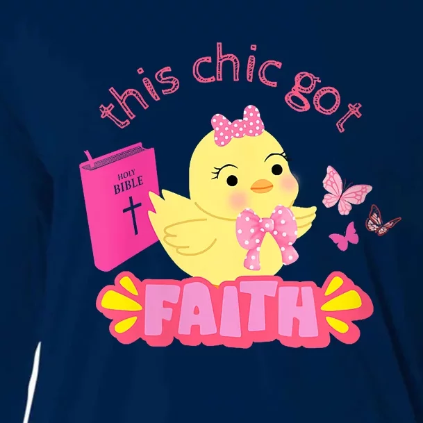 Faith Chic With Bible Cooling Performance Long Sleeve Crew