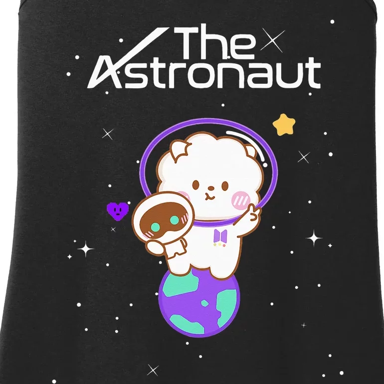 Funny Cute Wootteo Jin the Astronaut K-Pop Ladies Essential Tank