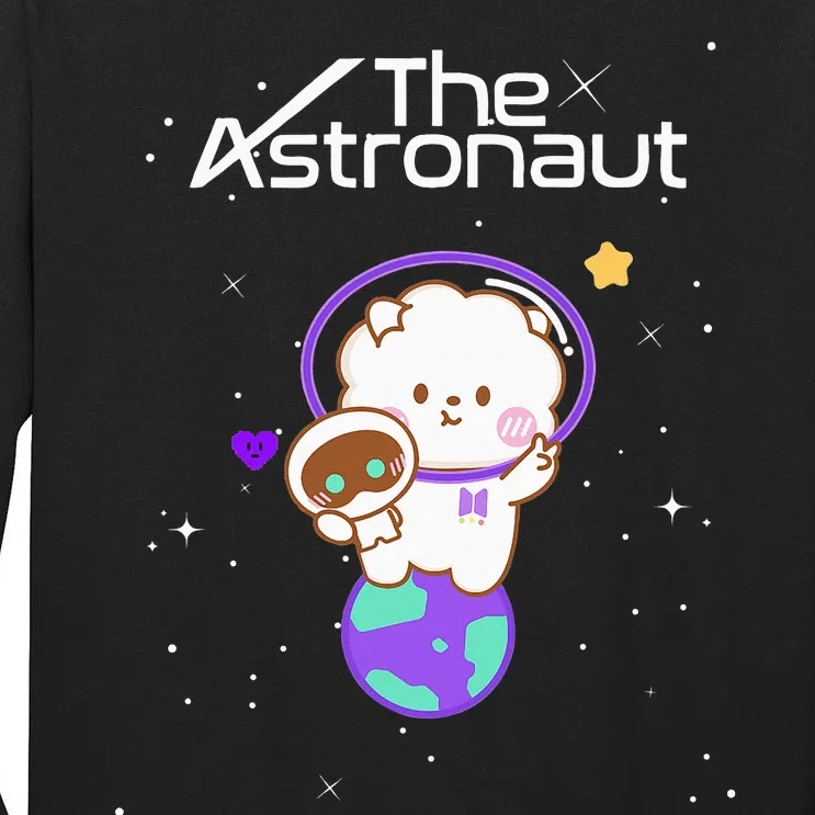 Funny Cute Wootteo Jin the Astronaut K-Pop Tall Long Sleeve T-Shirt