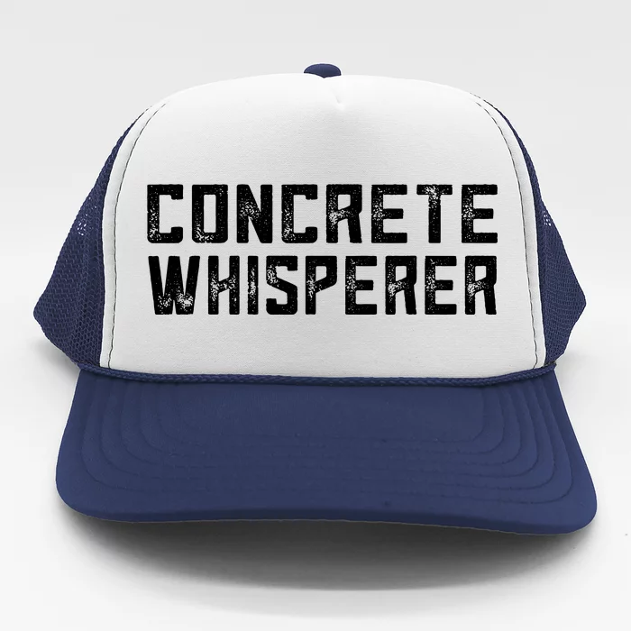 Funny Concrete Worker Construction Worker Gag Pun Trucker Hat