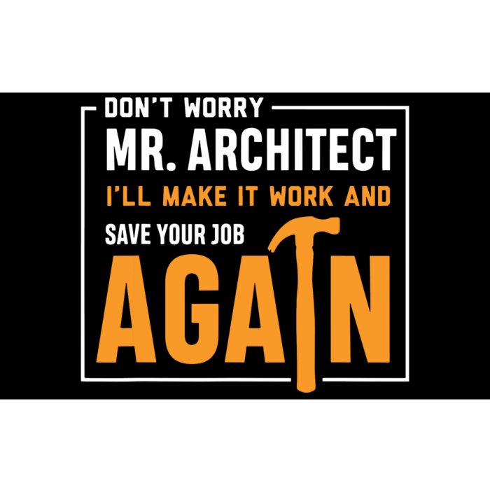 Funny Construction Worker Builder Gift Bumper Sticker