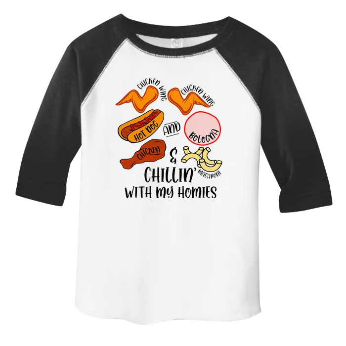 Funny Chicken Wing Song Lyric Hot Dog Bologna Macaroni Toddler Fine Jersey T-Shirt