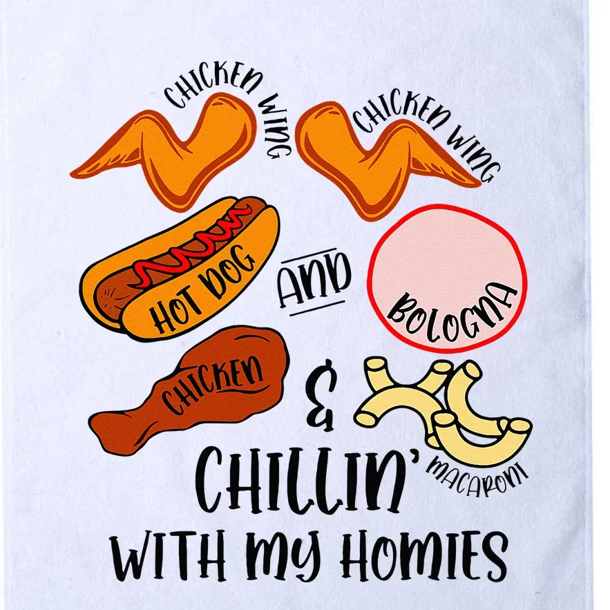 Funny Chicken Wing Song Lyric Hot Dog Bologna Macaroni Platinum Collection Golf Towel