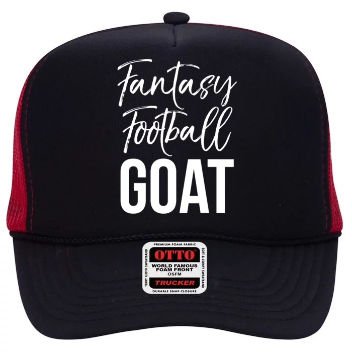 Fantasy Championship Winner Items Gift Fantasy Football Goat Great Gift High Crown Mesh Trucker Hat