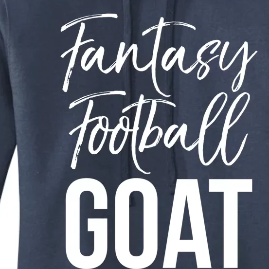 Fantasy Championship Winner Items Gift Fantasy Football Goat Great Gift Women's Pullover Hoodie