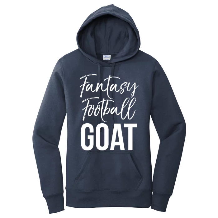 Fantasy Championship Winner Items Gift Fantasy Football Goat Great Gift Women's Pullover Hoodie