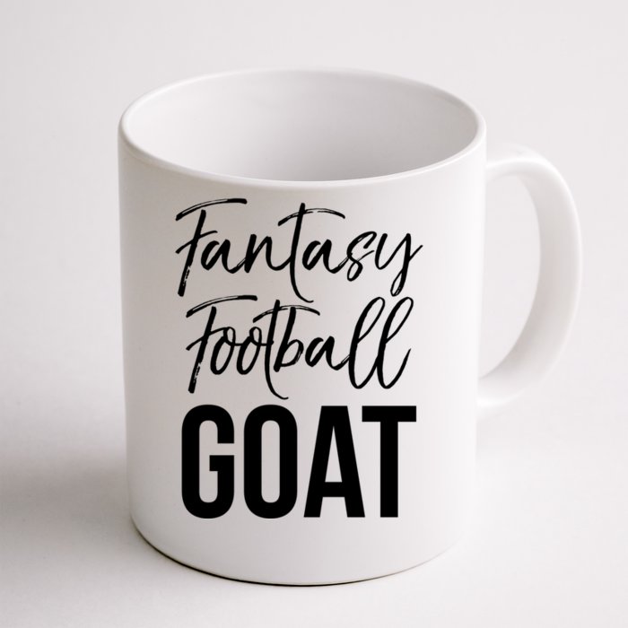 Fantasy Championship Winner Items Gift Fantasy Football Goat Great Gift Front & Back Coffee Mug