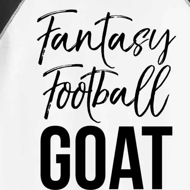 Fantasy Championship Winner Items Gift Fantasy Football Goat Great Gift Toddler Fine Jersey T-Shirt