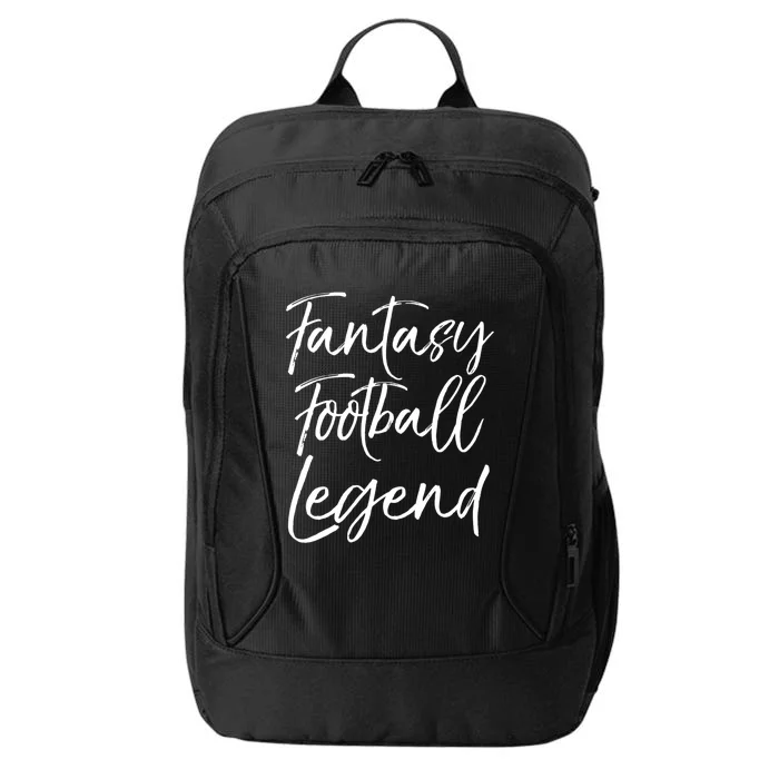 Fantasy Championship Winner Trophy Fantasy Football Legend Gift City Backpack