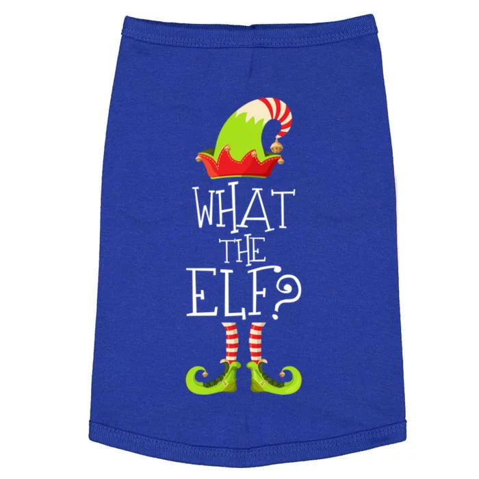 Funny Christmas What The Elf Gift Doggie Tank