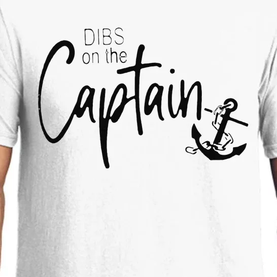 Funny Captain Wife Dibs On The Captain Pajama Set