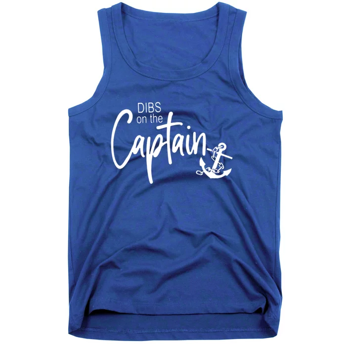 Funny Captain Wife Dibs On The Captain Tank Top