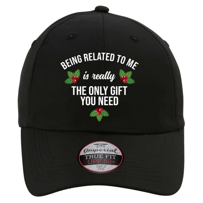 Funny Christmas Xmas Family Pajamas Being Related To Me Gift The Original Performance Cap