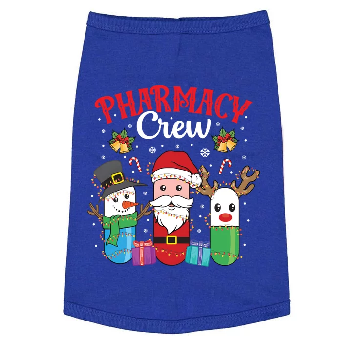 Funny Christmas Xmas Crew Pharmacy Technician Pharmacist Gift Doggie Tank