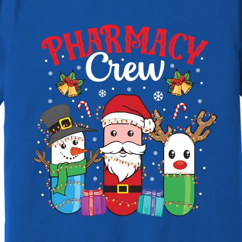 Funny Christmas Xmas Crew Pharmacy Technician Pharmacist Gift Premium T-Shirt