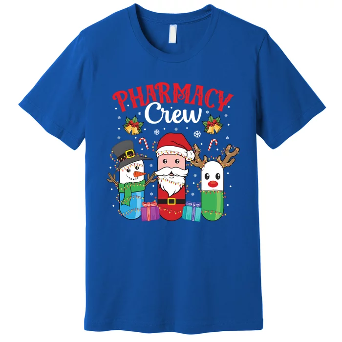 Funny Christmas Xmas Crew Pharmacy Technician Pharmacist Gift Premium T-Shirt