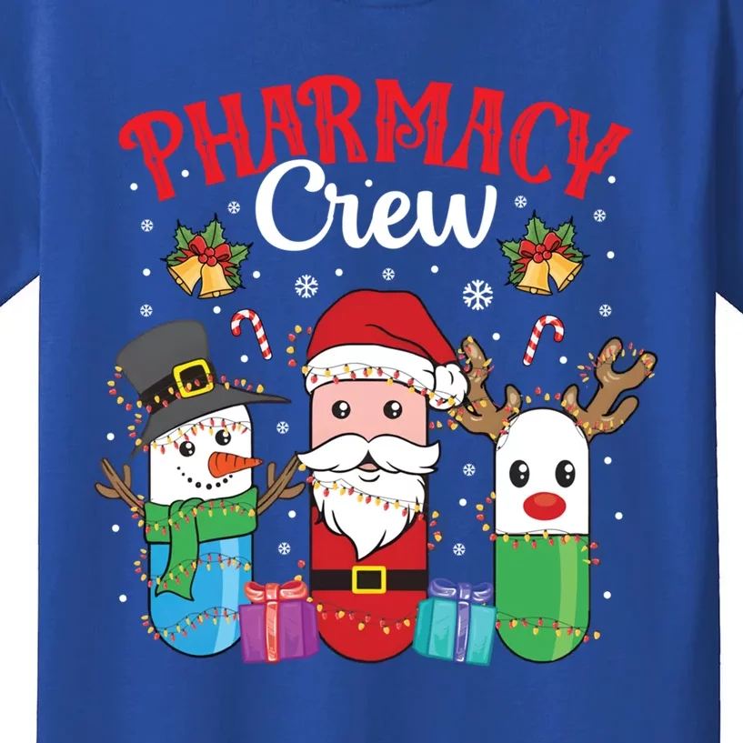 Funny Christmas Xmas Crew Pharmacy Technician Pharmacist Gift Kids T-Shirt