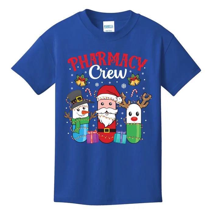 Funny Christmas Xmas Crew Pharmacy Technician Pharmacist Gift Kids T-Shirt