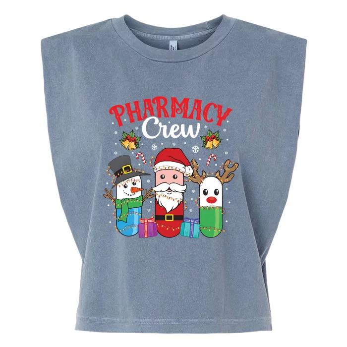 Funny Christmas Xmas Crew Pharmacy Technician Pharmacist Gift Garment-Dyed Women's Muscle Tee