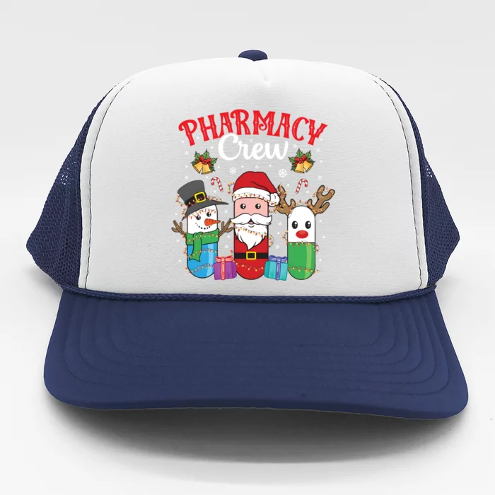 Funny Christmas Xmas Crew Pharmacy Technician Pharmacist Gift Trucker Hat