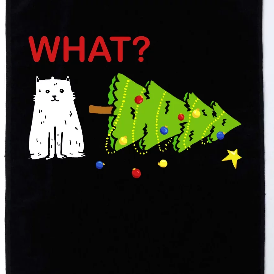 Funny Christmas XMas Cat What? Platinum Collection Golf Towel