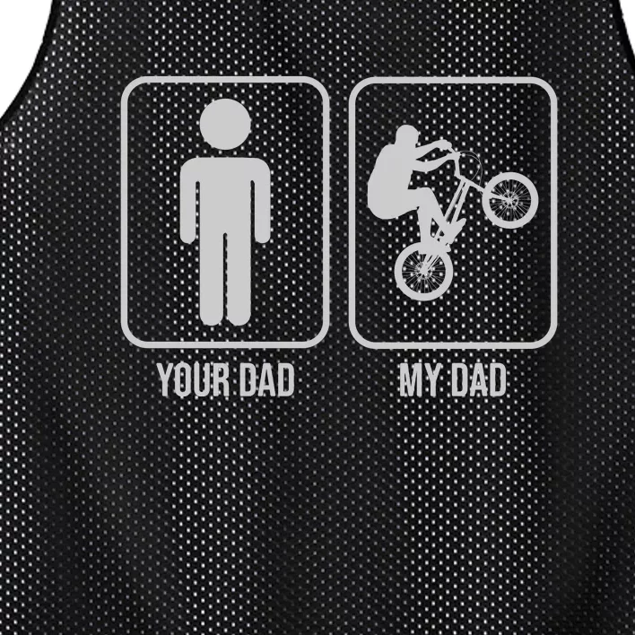 Funny Cycling Your Dad My Dad Gift Dirt Bike Gift Mesh Reversible Basketball Jersey Tank