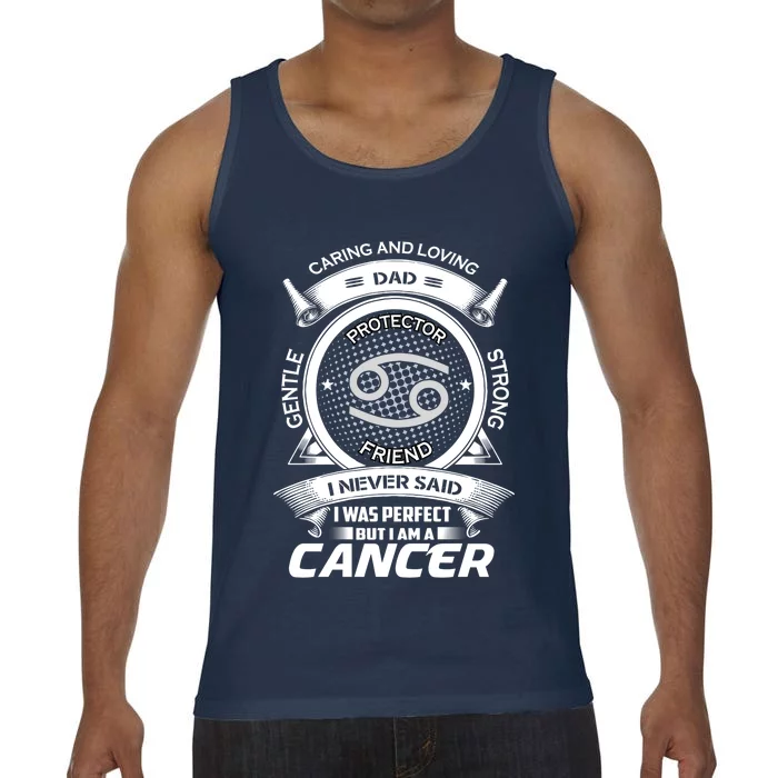 Funny Cancer Zodiac Dad Cute Gift Comfort Colors® Tank Top