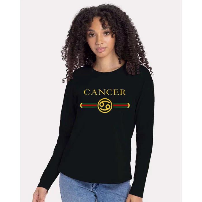 Funny Cancer Zodiac Sign Wo Gift Womens Cotton Relaxed Long Sleeve T-Shirt