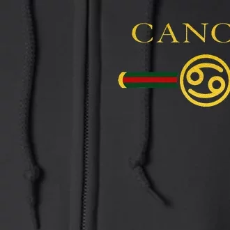 Funny Cancer Zodiac Sign Wo Gift Full Zip Hoodie