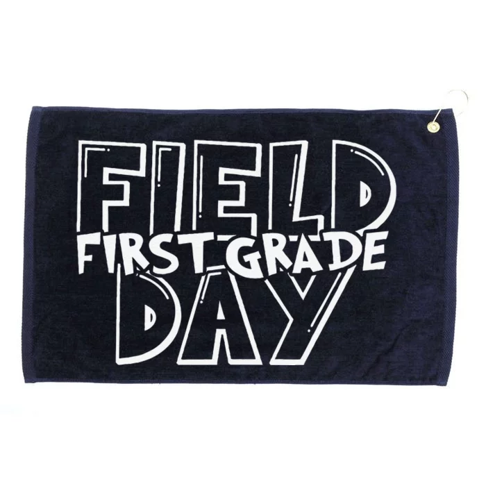 Field Day 2024 First Grade School Teacher Blue Grommeted Golf Towel