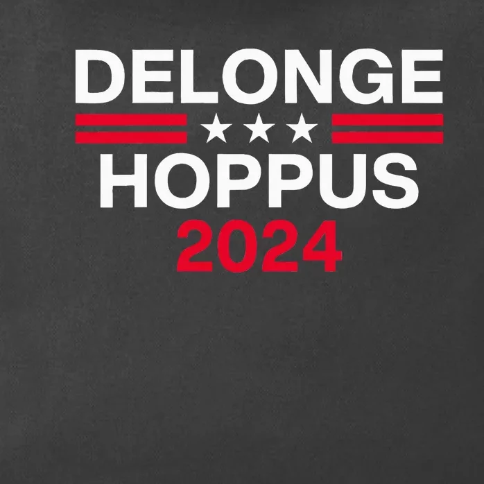 Funny Delongehoppus 2024 For President Zip Tote Bag