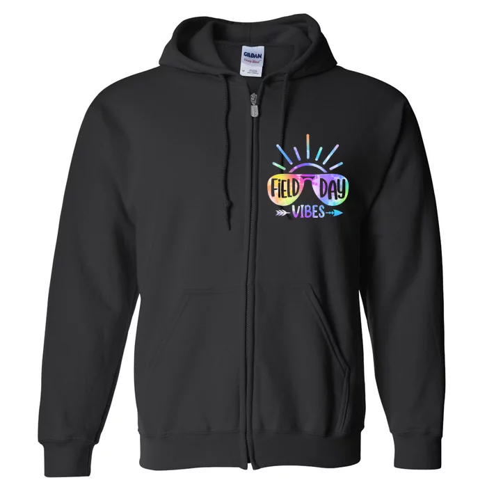 Field Day 2024 Field Day Vibes For Teacher Full Zip Hoodie