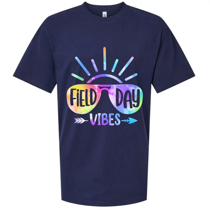 Field Day 2024 Field Day Vibes For Teacher Sueded Cloud Jersey T-Shirt