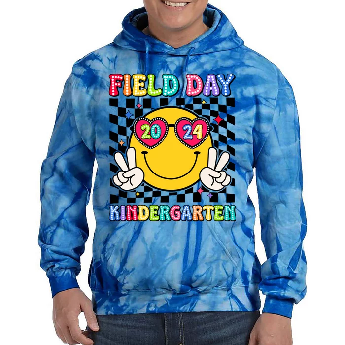 Field Day 2024 Kindergarten Fun Day Sunglasses Field Trip Tie Dye Hoodie