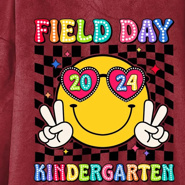 Field Day 2024 Kindergarten Fun Day Sunglasses Field Trip Hooded Wearable Blanket