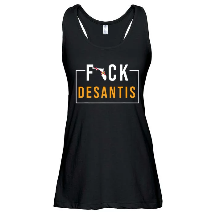 F Desantis 2024 Florida Flag Anti Ron Desantis 2024 Sucks Ladies Essential Flowy Tank