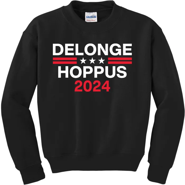 Funny Delongehoppus 2024 For President Kids Sweatshirt