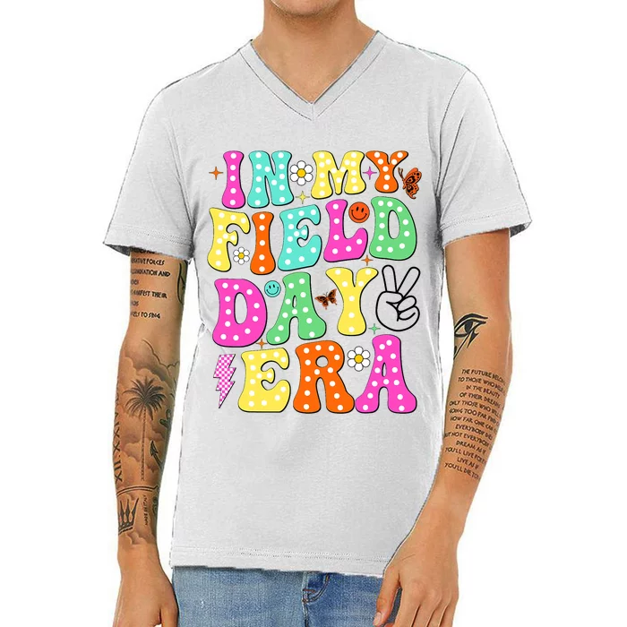 Field Day 2024 In My Field Day Era Field Day Teacher V-Neck T-Shirt