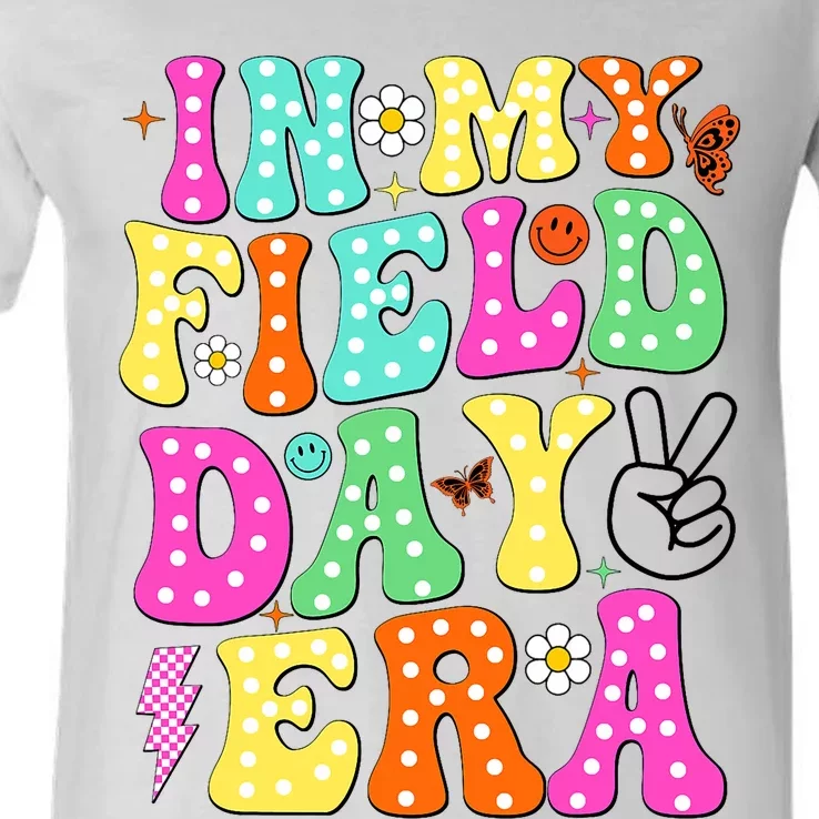 Field Day 2024 In My Field Day Era Field Day Teacher V-Neck T-Shirt