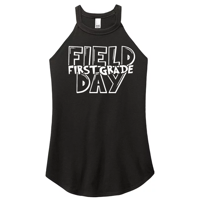 Field Day 2024 First Grade School Teacher Orange Women’s Perfect Tri Rocker Tank