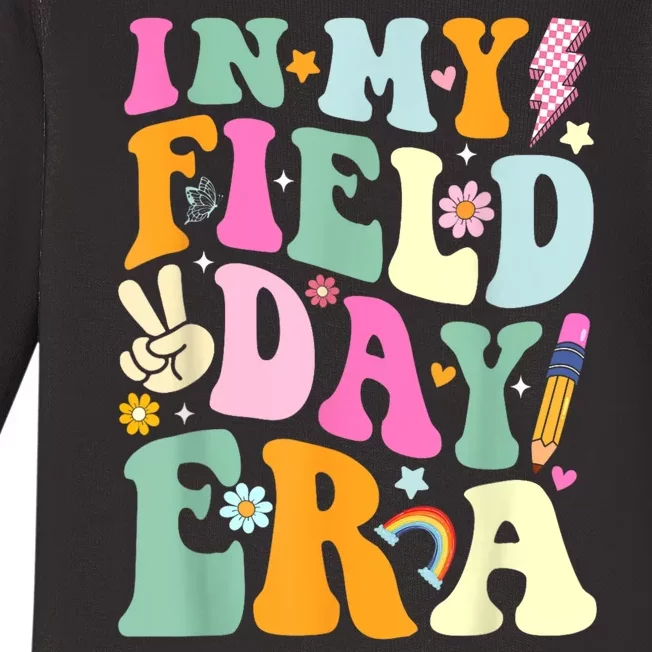 Field Day 2024 In My Field Day Era Teacher Field Day Baby Long Sleeve Bodysuit